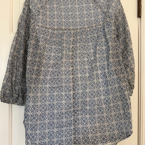 NWT Joe fresh geometric floral 100% cotton flowy 3/4 sleeves Women's Top - Picture 5 of 7